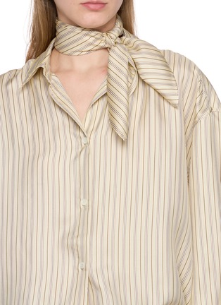 Figure View - Click To Enlarge - TOTEME - Striped Silk Scarf