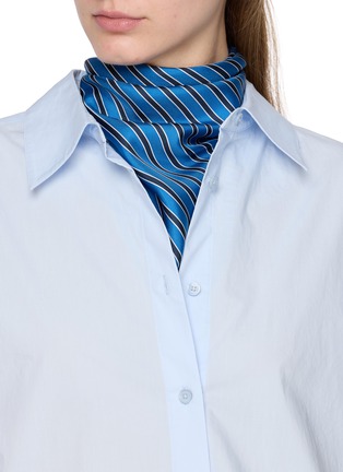Figure View - Click To Enlarge - TOTEME - Striped Silk Scarf
