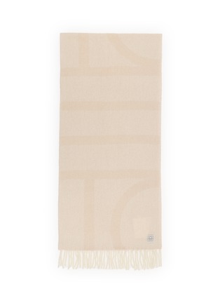 Detail View - Click To Enlarge - TOTEME - Monogram Jacquard Scarf