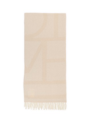Main View - Click To Enlarge - TOTEME - Monogram Jacquard Scarf