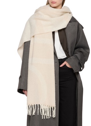 Figure View - Click To Enlarge - TOTEME - Monogram Jacquard Scarf