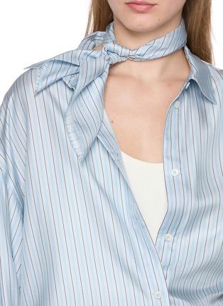 Figure View - Click To Enlarge - TOTEME - Striped Silk Scarf