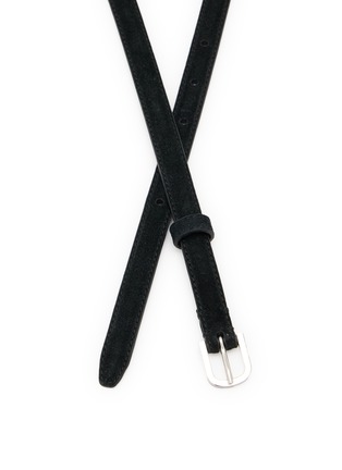 Detail View - Click To Enlarge - TOTEME - Thin Suede Leather Belt