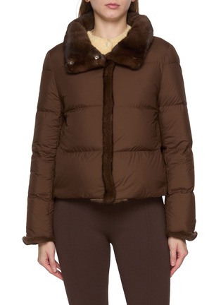 Main View - Click To Enlarge - KRUF - Mink Fur Collar Down Jacket