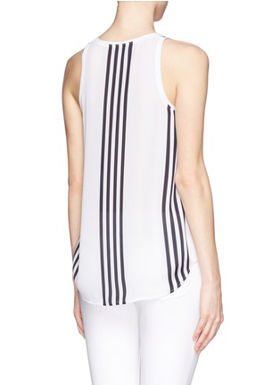 Back View - Click To Enlarge - THEORY - Issac stripe silk tank top
