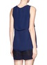 Back View - Click To Enlarge - THEORY - Apala tiered sleeveless silk top