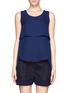 Main View - Click To Enlarge - THEORY - Apala tiered sleeveless silk top