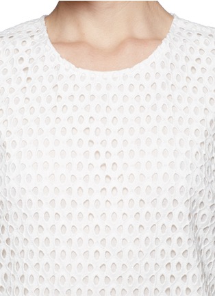 Detail View - Click To Enlarge - THEORY - 'Shift' eyelet lace dress