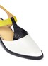 Detail View - Click To Enlarge - TOGA ARCHIVES - Colour-block embossed leather T-strap shoes