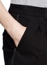 Detail View - Click To Enlarge - THEORY - 'Jitkah' pleat mini shorts