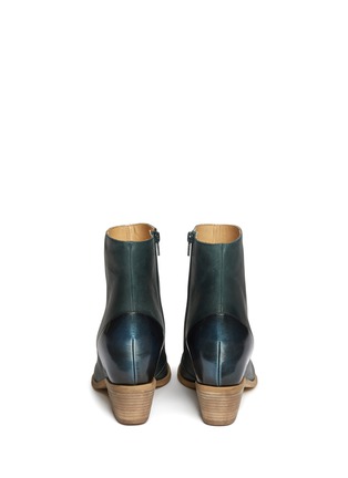 Back View - Click To Enlarge - MM6 MAISON MARGIELA - Inner wedge leather ankle boots