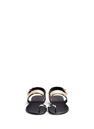 Figure View - Click To Enlarge - 73426 - Leopard print pony hair sandals