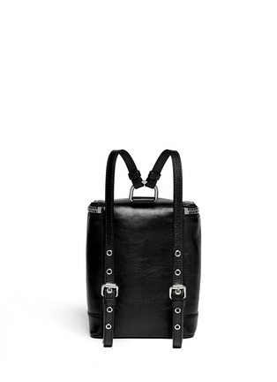 Back View - Click To Enlarge - 73426 - Shark tooth leather backpack
