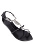 Detail View - Click To Enlarge - 73426 - Crystal scorpion leather sandals