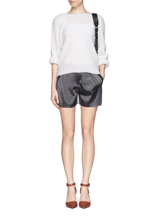Figure View - Click To Enlarge - ALEXANDER WANG - Pleat front shorts