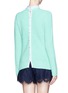 Back View - Click To Enlarge - SACAI LUCK - Detachable shirt collar sweater 