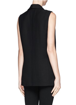 Back View - Click To Enlarge - ALEXANDER WANG - Double shawl lapel vest jacket