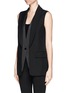 Front View - Click To Enlarge - ALEXANDER WANG - Double shawl lapel vest jacket