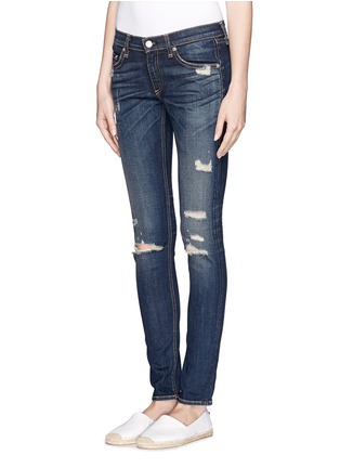 Front View - Click To Enlarge - RAG & BONE - Ripped skinny jeans