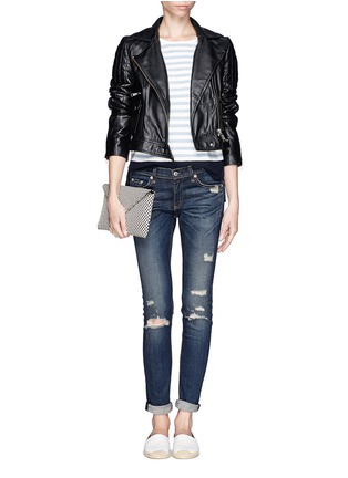 Figure View - Click To Enlarge - RAG & BONE - Ripped skinny jeans