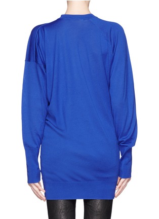 Back View - Click To Enlarge - ALEXANDER WANG - Asymmetric knitted sweater