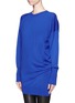 Front View - Click To Enlarge - ALEXANDER WANG - Asymmetric knitted sweater