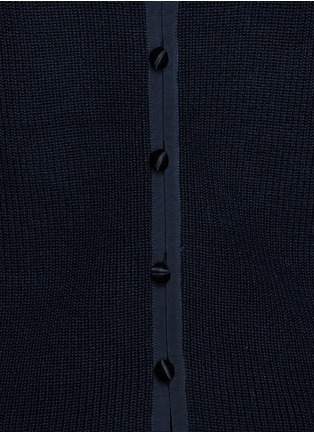 Detail View - Click To Enlarge - SACAI LUCK - Detachable shirt collar sweater 