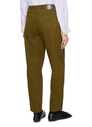 Back View - Click To Enlarge - SIENNE - Curved Leg Garment Dyed Pants