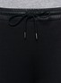 Detail View - Click To Enlarge - T BY ALEXANDER WANG - Cotton nylon leather waistband sweatpants