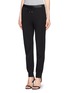 Front View - Click To Enlarge - T BY ALEXANDER WANG - Cotton nylon leather waistband sweatpants