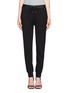 Main View - Click To Enlarge - T BY ALEXANDER WANG - Cotton nylon leather waistband sweatpants