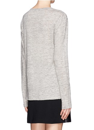 Back View - Click To Enlarge - T BY ALEXANDER WANG - Slub linen jersey T-shirt