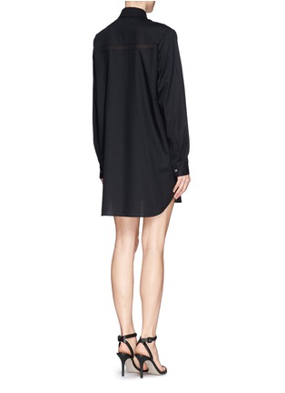 Back View - Click To Enlarge - T BY ALEXANDER WANG - Cotton poplin shirt dress