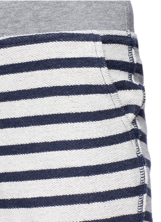 Detail View - Click To Enlarge - T BY ALEXANDER WANG - Stripe French terry shorts