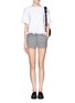 Figure View - Click To Enlarge - T BY ALEXANDER WANG - Stripe French terry shorts