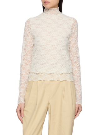 Main View - Click To Enlarge - SIENNE - Bon French Lace Top
