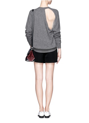 Figure View - Click To Enlarge - ALEXANDER WANG - Sheer back sweater