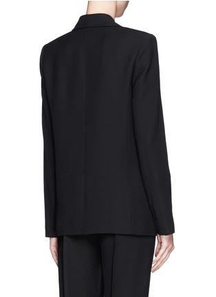 Back View - Click To Enlarge - ALEXANDER WANG - Satin shawl lapel tuxedo jacket