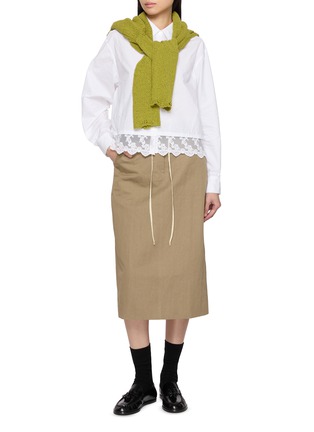 Figure View - Click To Enlarge - SIENNE - Molly Layered Waistband Skirt