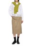 Figure View - Click To Enlarge - SIENNE - Molly Layered Waistband Skirt