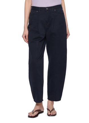 Main View - Click To Enlarge - SIENNE - Curved Leg Garment Dyed Pants