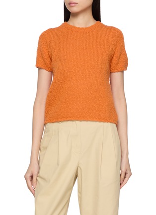 Main View - Click To Enlarge - SIENNE - Philosophy Short Sleeve Knit Top