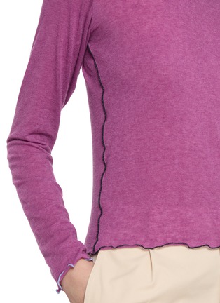  - SIENNE - Crewneck Contrast Trim Top