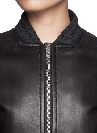 Detail View - Click To Enlarge - RAG & BONE - 'Skidpan' leather bomber jacket