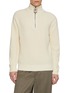 JW ANDERSON Half Zip Wool Cotton Sweater