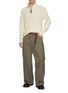 Figure View - Click To Enlarge - JW ANDERSON - Half Zip Wool Cotton Sweater