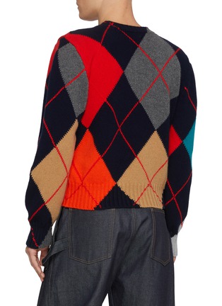 Back View - Click To Enlarge - JW ANDERSON - X Pringle Argyle Wool Sweater