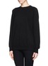 Front View - Click To Enlarge - ALEXANDER WANG - Sheer back sweater