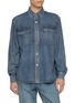 JW ANDERSON Medium Wash Lightweight Denim Shirt