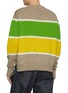 Back View - Click To Enlarge - JW ANDERSON - Crewneck Striped Wool Knit Sweater
